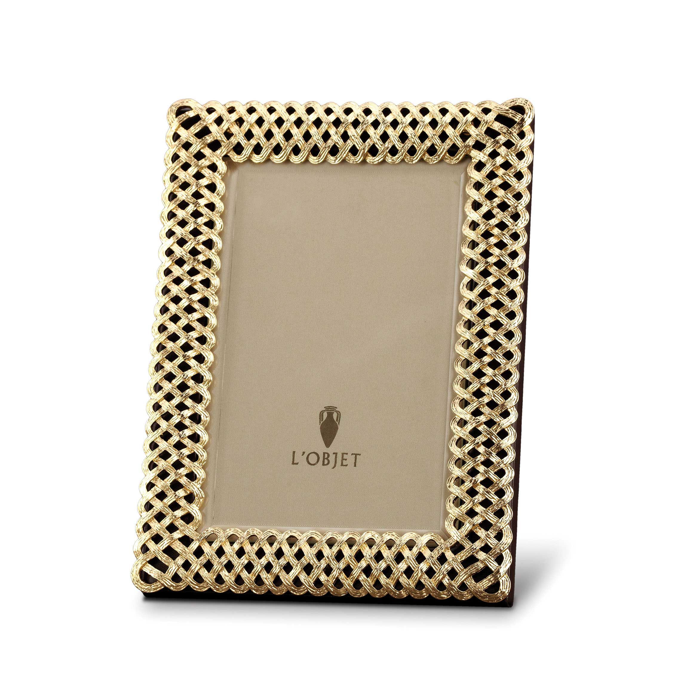 картинка Фоторамка Braid 13х18 gold от магазина Фабрика