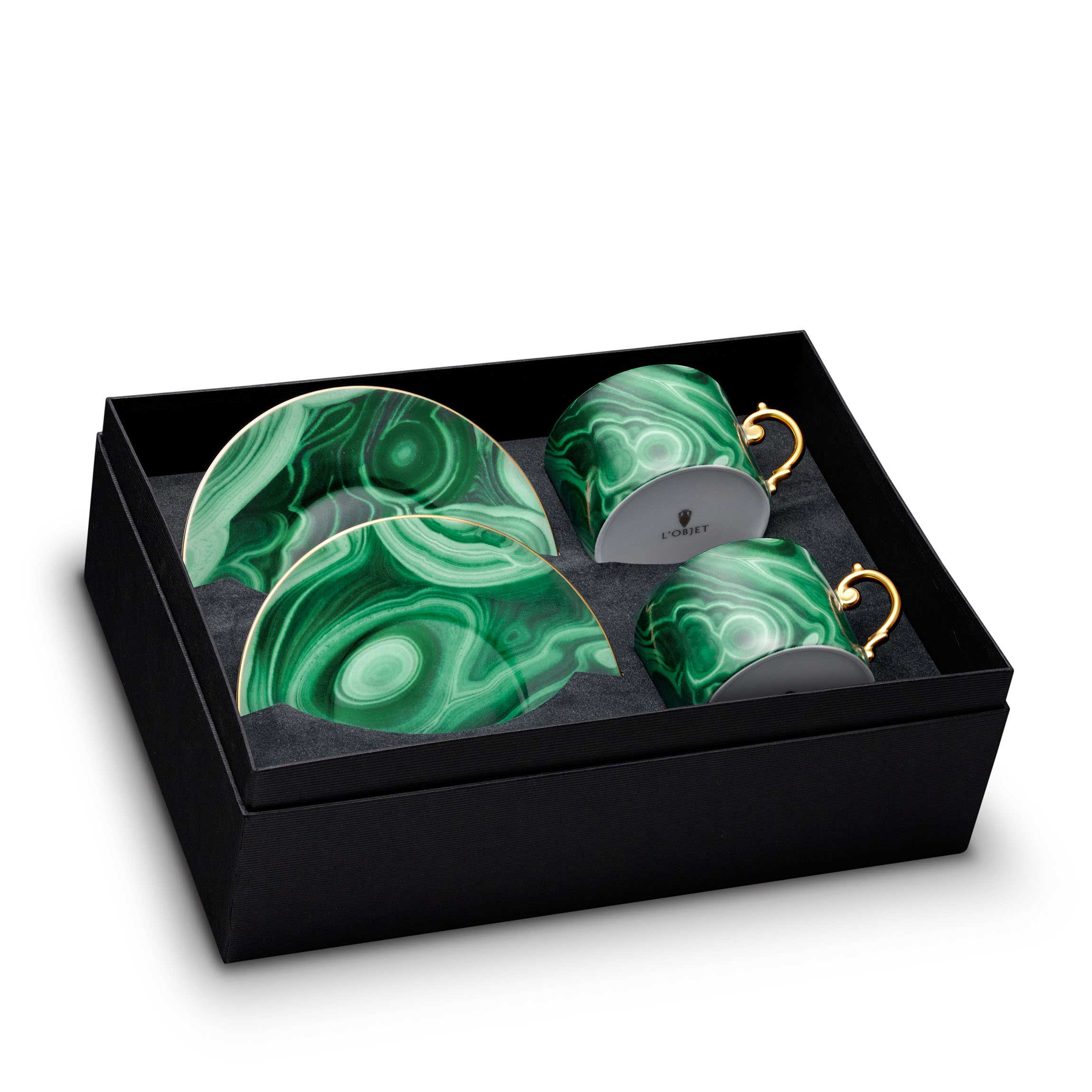 картинка Набор чайных пар Malachite от магазина Фабрика